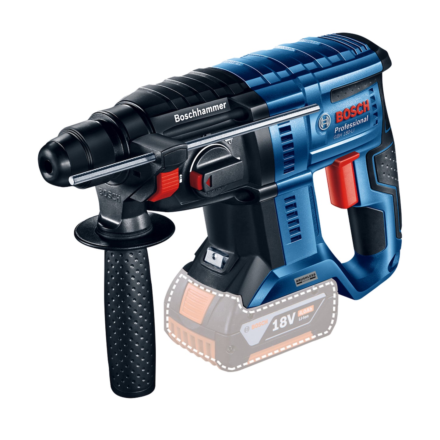 Rotomartillo inalámbrico Bosch GBH 180-LI 18V SB en maletín