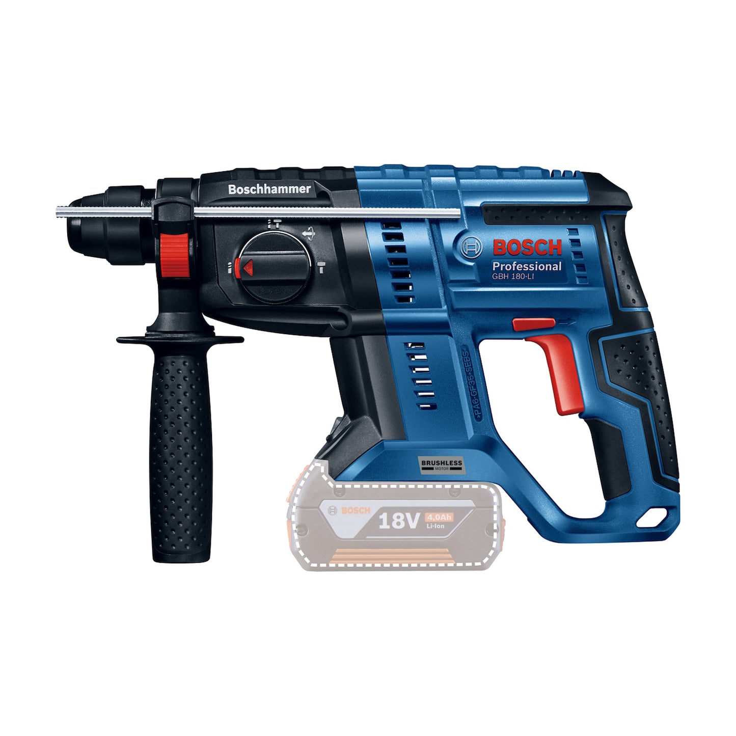 Rotomartillo inalámbrico Bosch GBH 180-LI 18V SB en maletín