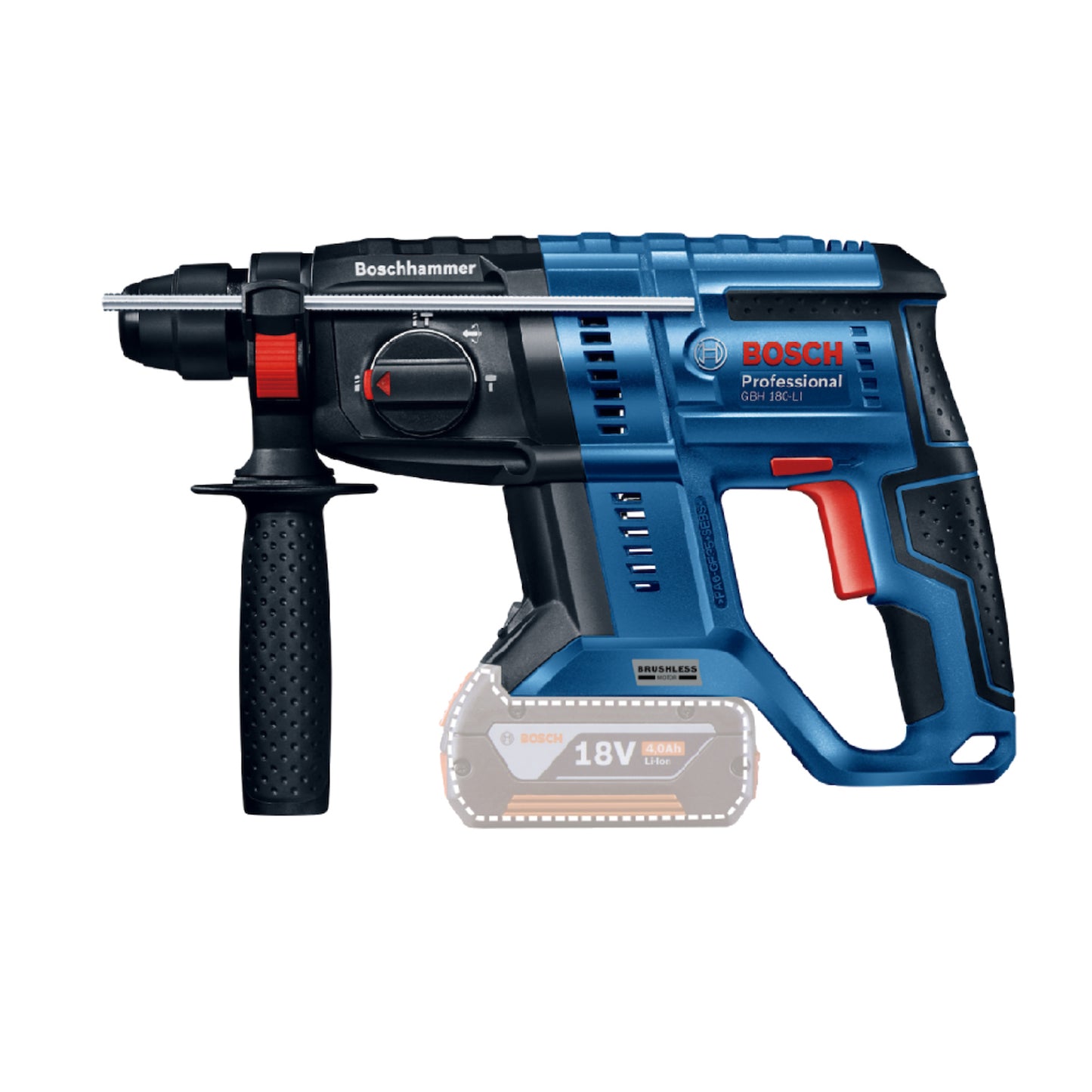 Rotomartillo inalámbrico Bosch GBH 180-LI 18V SB Brushless