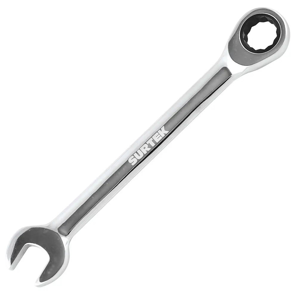 100530 Llave combinada pulido espejo tipo ratchet 5/16"