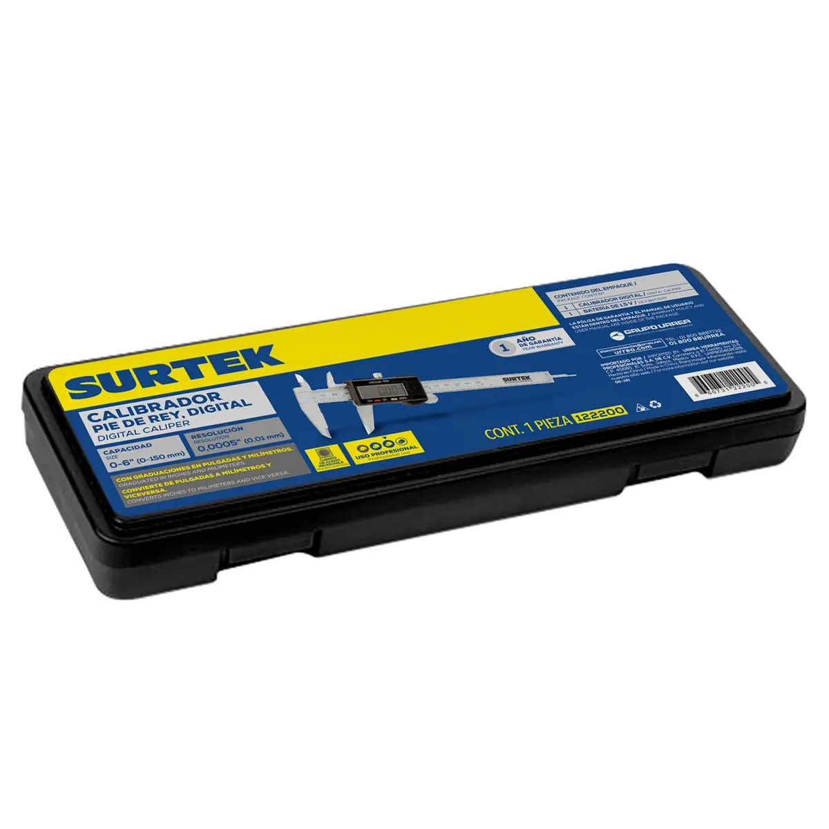 122200 Calibrador pie de rey digital 0-6"