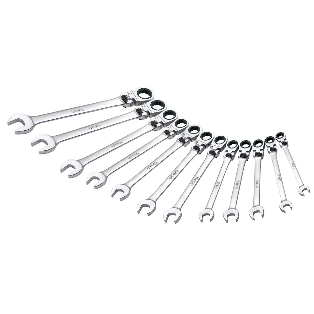 12MF12M Juego de llaves Spline pulido espejo escualizable 12 piezas 8 a 19 mm, uso pesado, Urrea