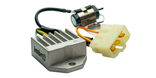 Regulador rectificador boxer bm 100 / platino 125 con condensador