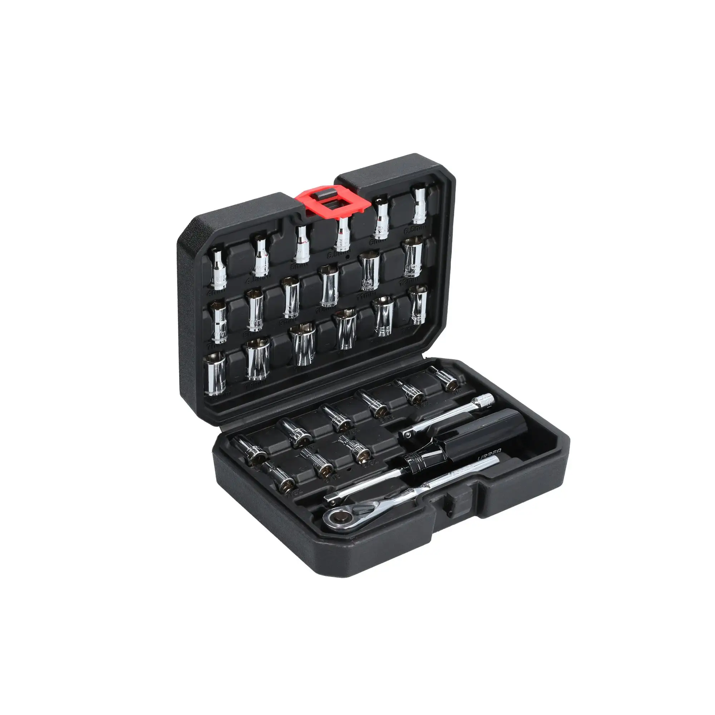 4700CB Juego de copas y accesorios 1/4" 30 piezas, uso pesado 5/32" a 9/16" - 4 a 14 mm, Urrea