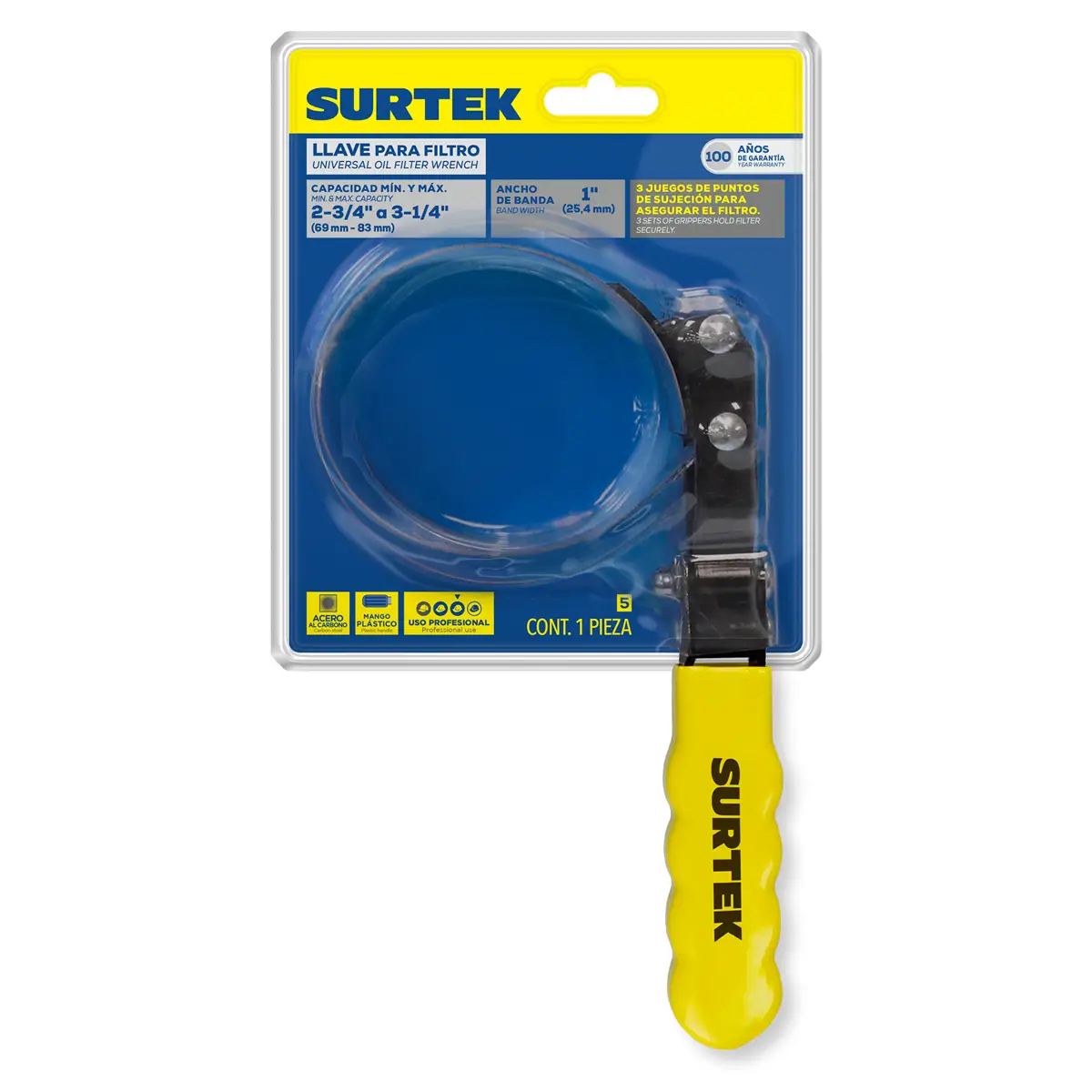 5 Llave universal para quitar filtros 2-3/4"