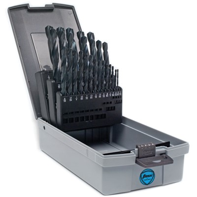 5-160-705 Juego de brocas HSS óxido negro 1/16" a 1/2" 29 piezas