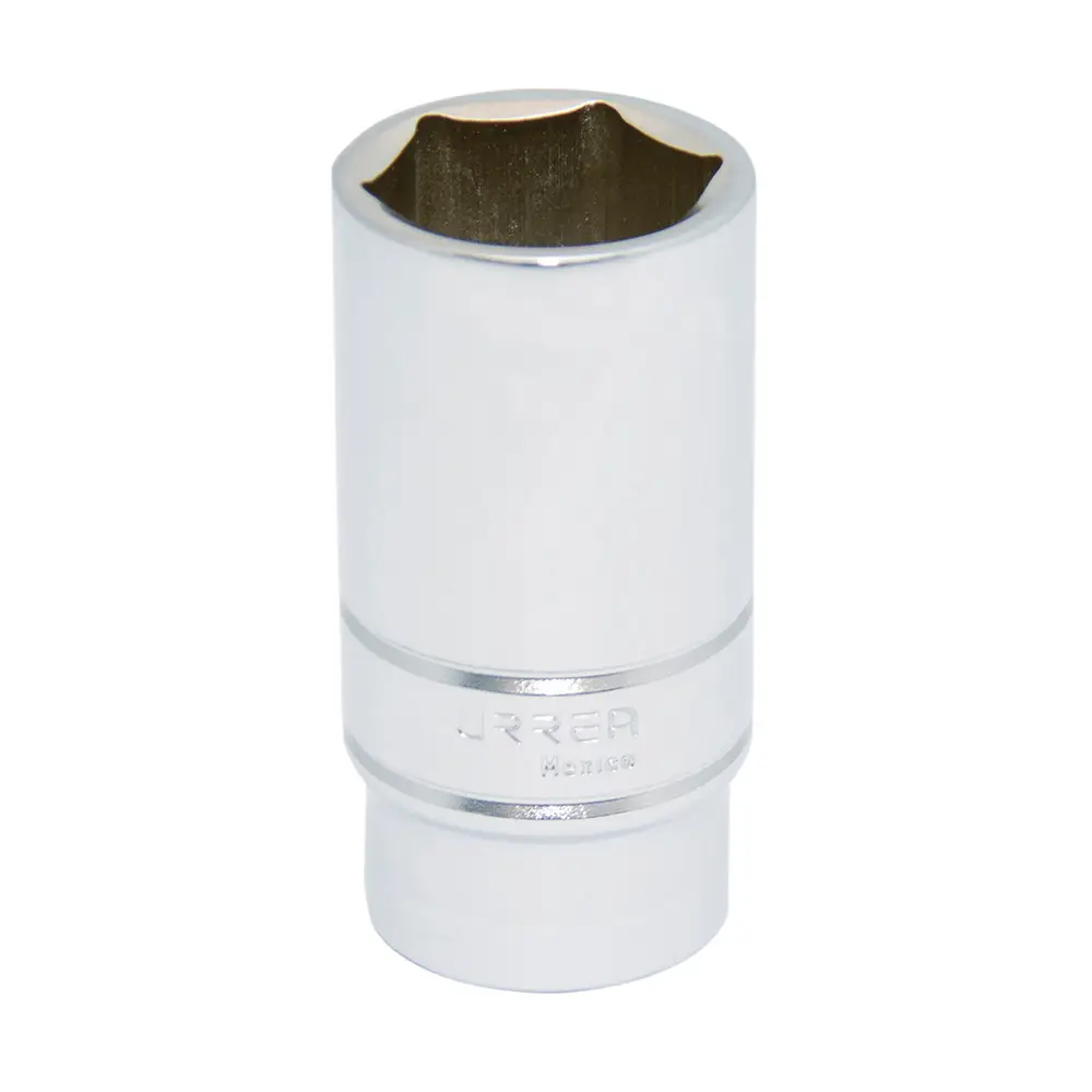 5332HM Copa larga 6 pt cuadrante 1/2" de 32 mm recubierta en Cr-Ni