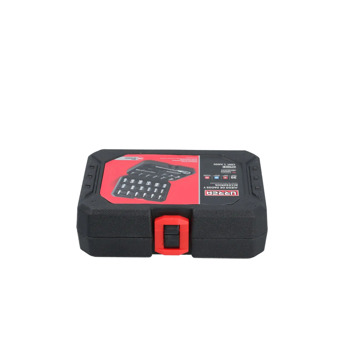 5400CB Juego de copas y accesorios 1/2" 42 piezas 8 a 32 mm - 5/16" a 1-1/4", uso pesado, Urrea