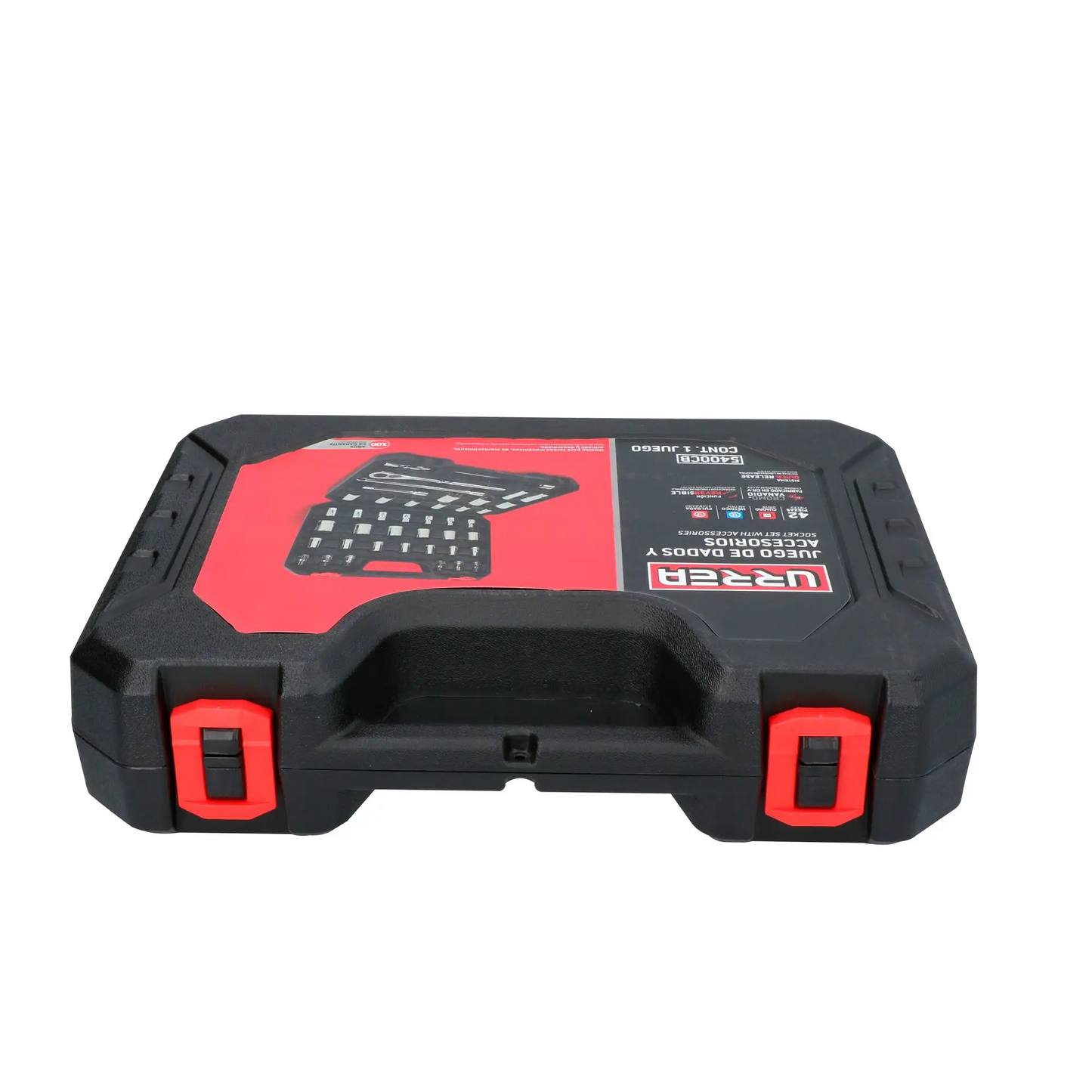 5400CB Juego de copas y accesorios 1/2" 42 piezas 8 a 32 mm - 5/16" a 1-1/4", uso pesado, Urrea