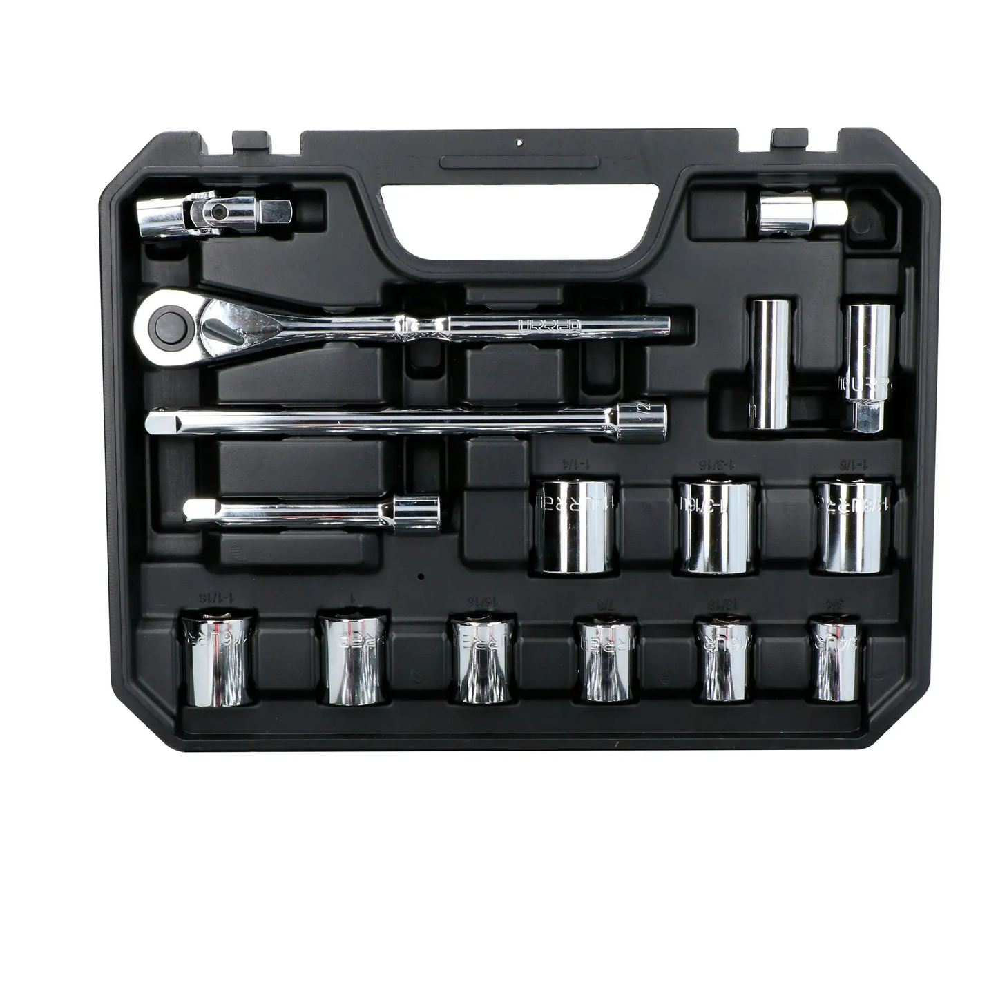 5400CB Juego de copas y accesorios 1/2" 42 piezas 8 a 32 mm - 5/16" a 1-1/4", uso pesado, Urrea