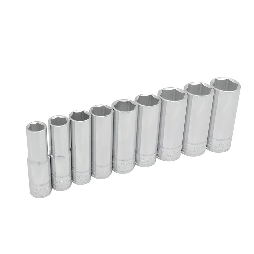 54118 Juego de copas largas 6 pt cuadrante 1/2" pulgadas 9 piezas