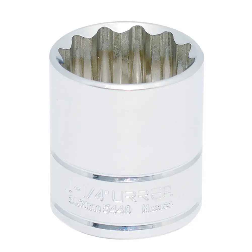5440 Copa 12 pts cuadrante 1/2" de 1-1/4" recubierta en Ni-Cr, uso pesado Urrea