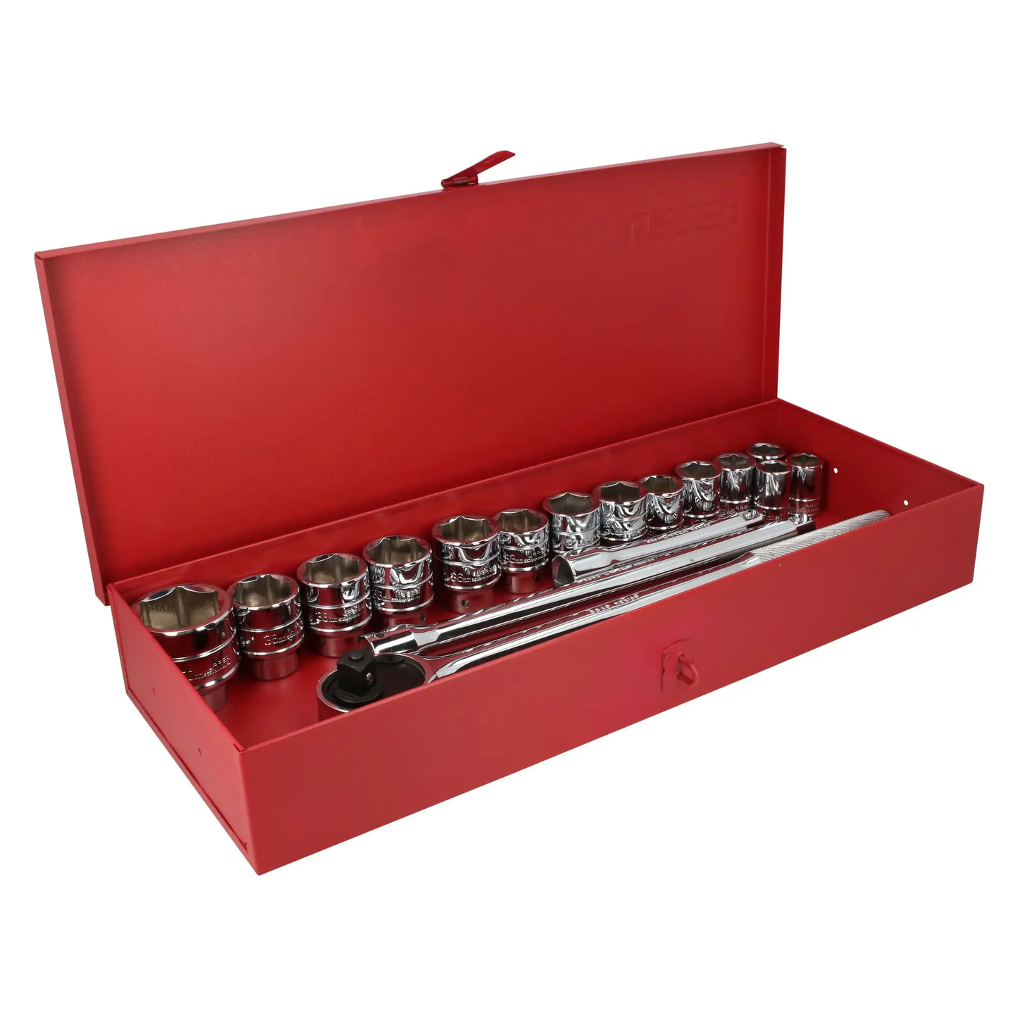 55200 Juego de copas y accesorios cuadrante 3/4" 20 piezas 24 a 46 mm, uso pesado, Urrea