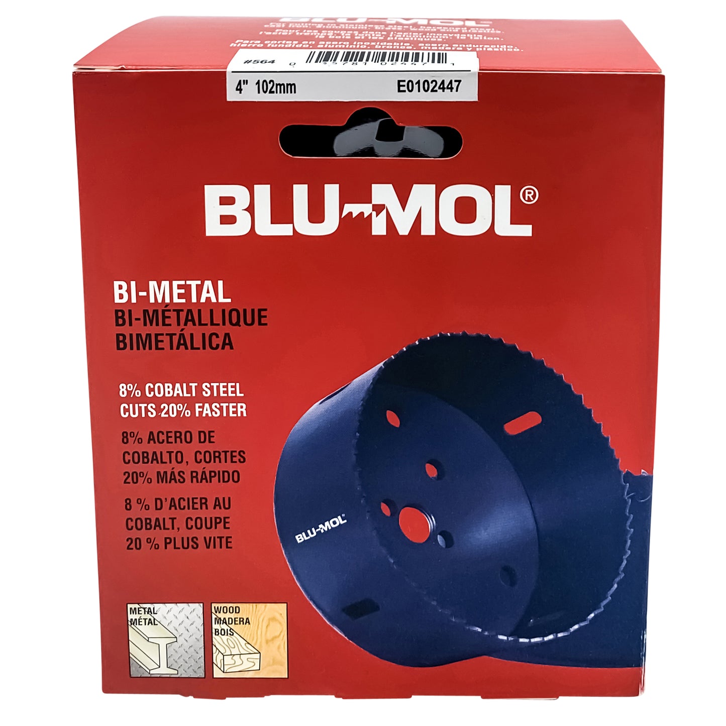 564 E0102447 Sierra copa bimetal 4" (102 mm)