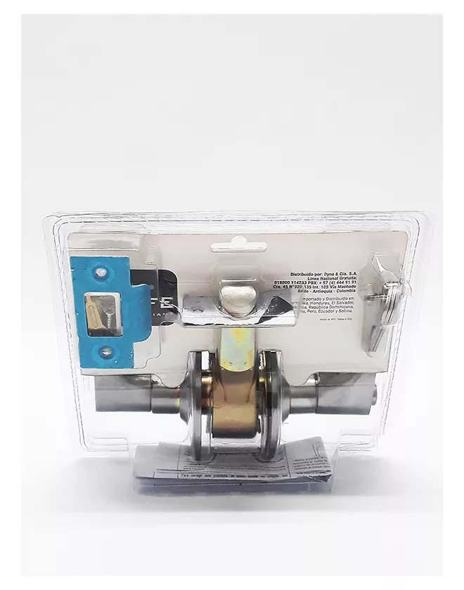 6853 Cerradura cilíndrica de manija acero inox Genova