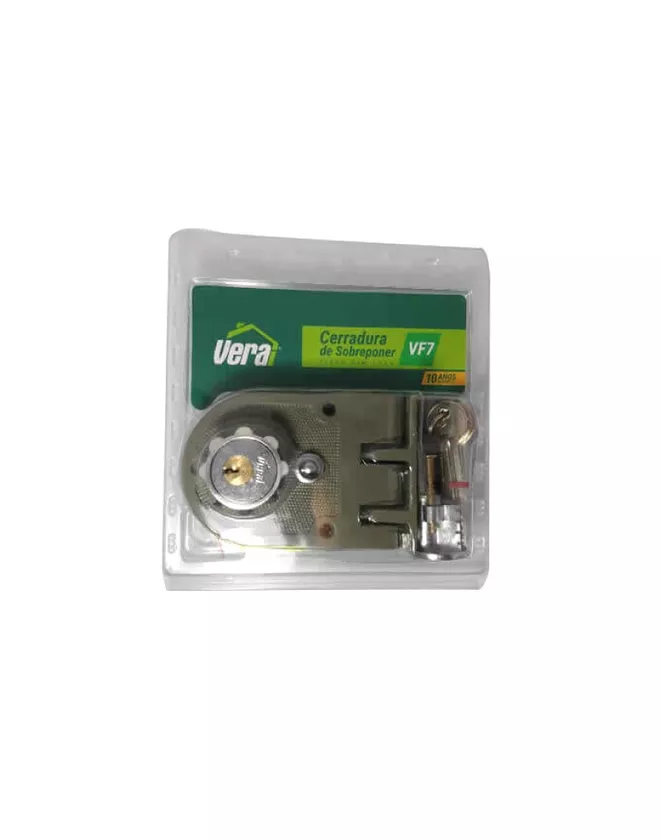 8368 Cerradura de sobreponer VF7 con roseta, apertura hacia adentro, afuera y corredizas