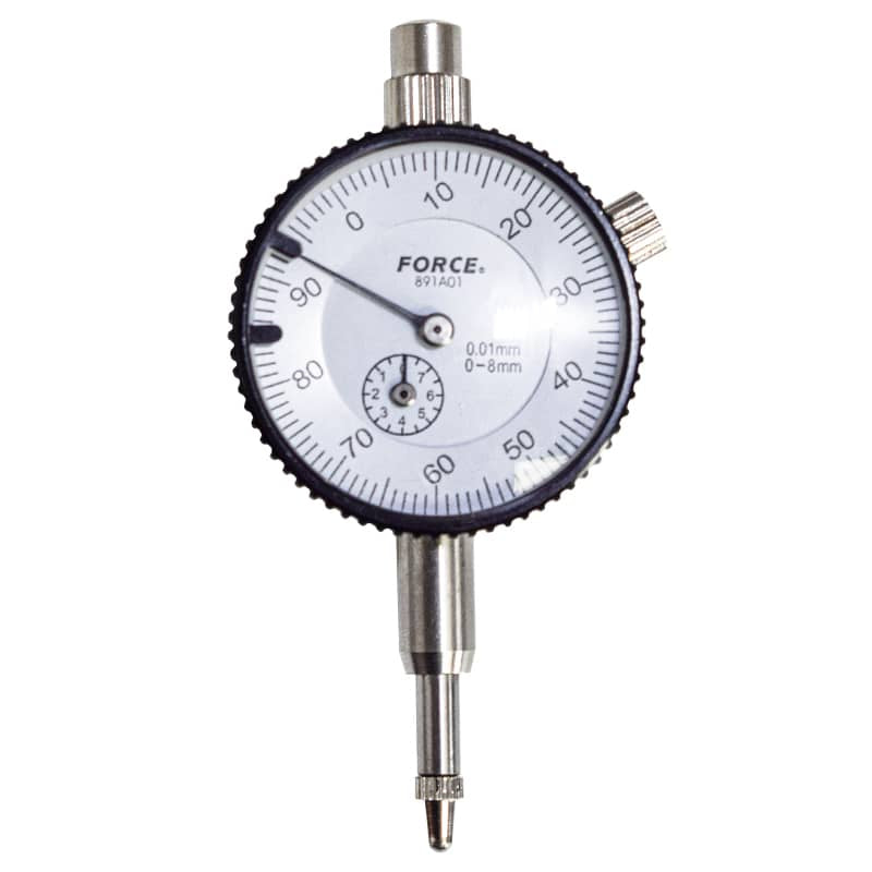 891A01 Comparador de carátula 0 - 10 mm 0,01 reloj, Force