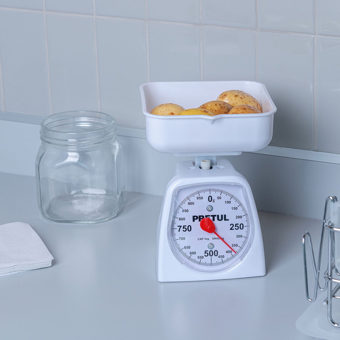 BAS-1CP Báscula mecánica Pretul de cocina para 1 kg