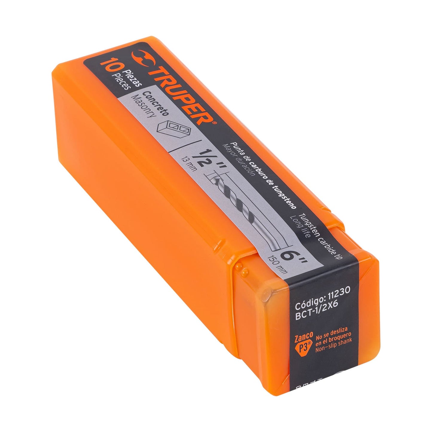 BCT-1/2X6 Broca para concreto, 1/2 x 6'