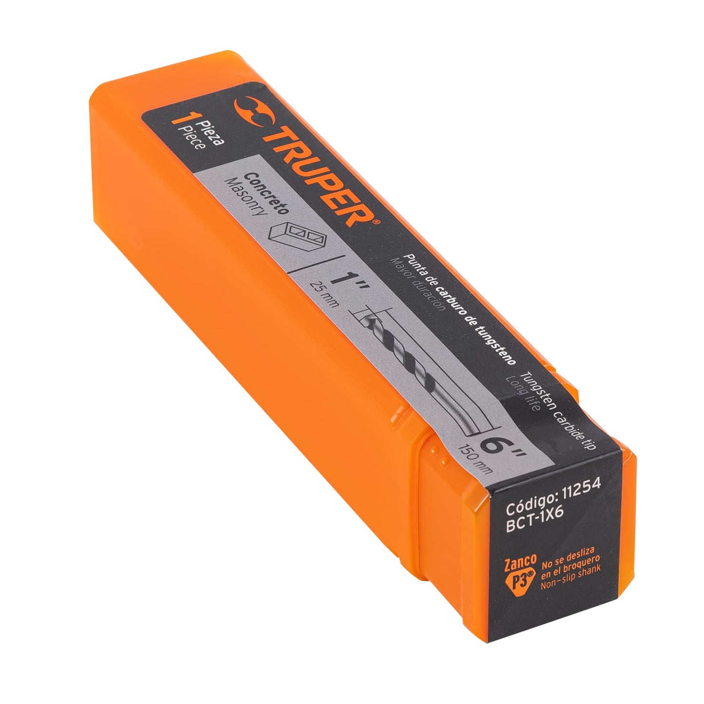 BCT-1X6 Broca para concreto, 1 x 6'