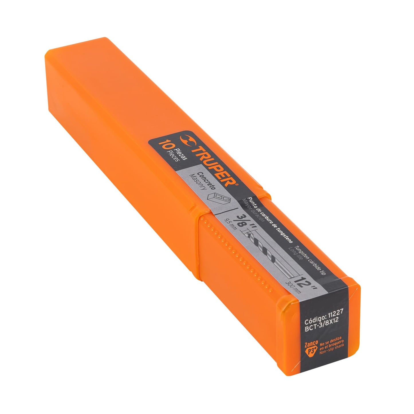 BCT-3/8X12 Broca para concreto, 3/8 x 12'
