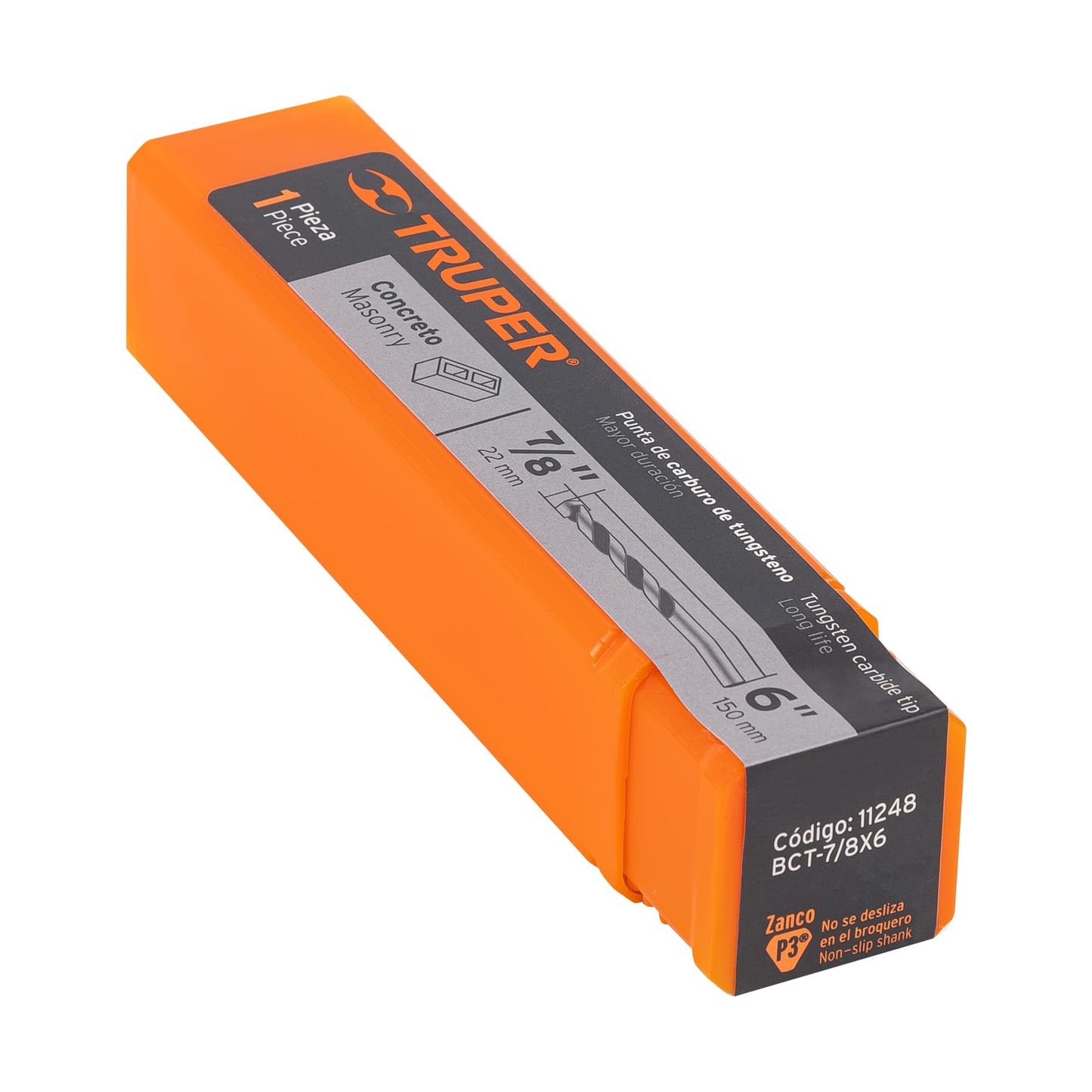 BCT-7/8X6 Broca para concreto, 7/8 x 6'