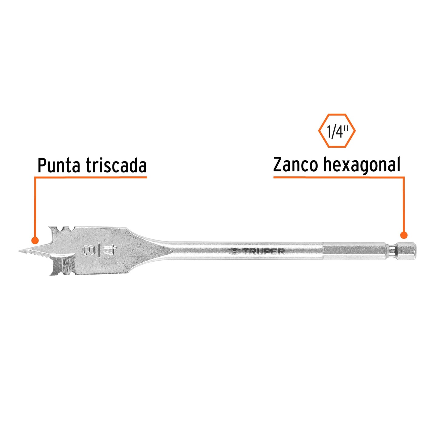 BPT-3/4 Broca espada para madera, 3/4"