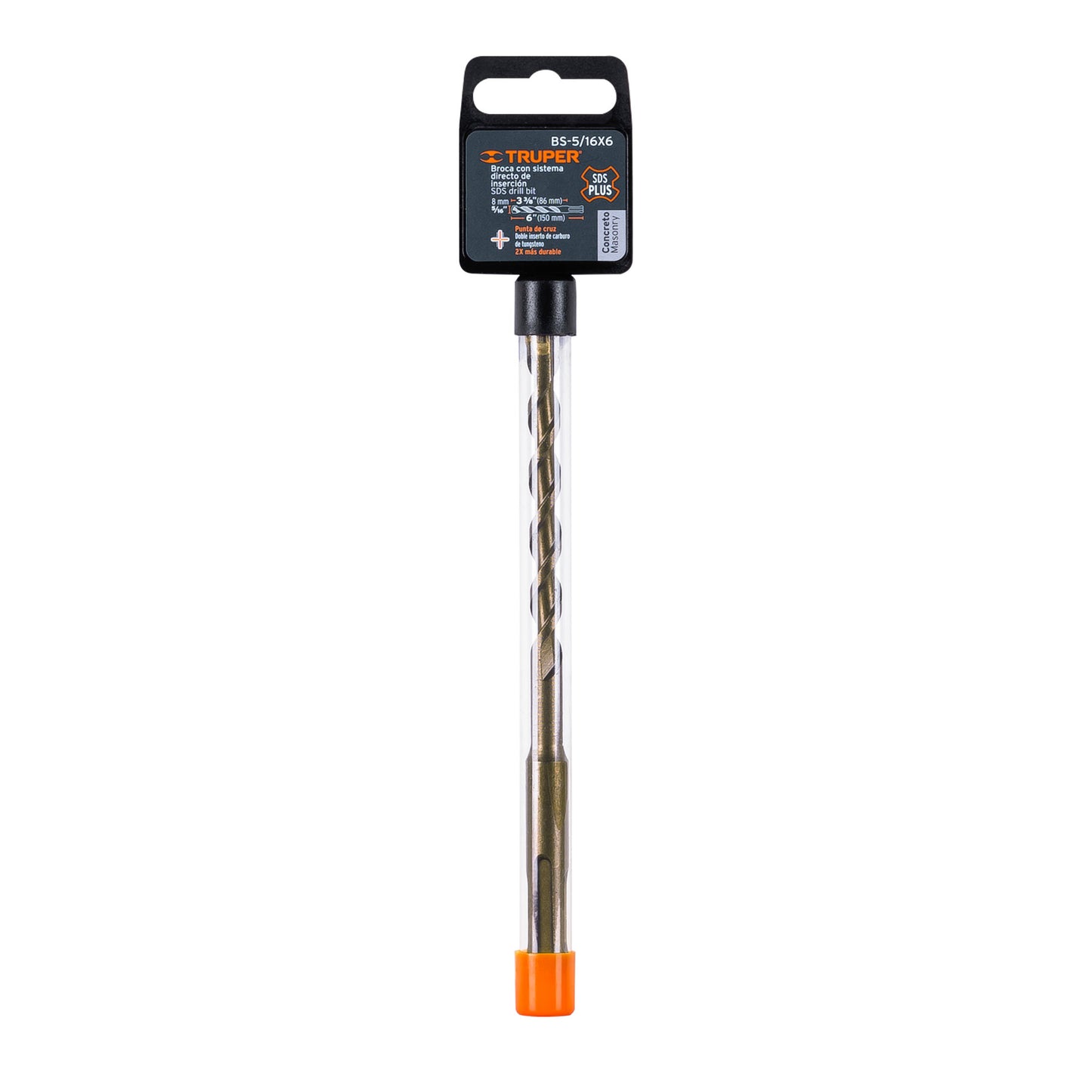 BS-5/16X6 Broca para concreto SDS Plus, 5/16 x 6"