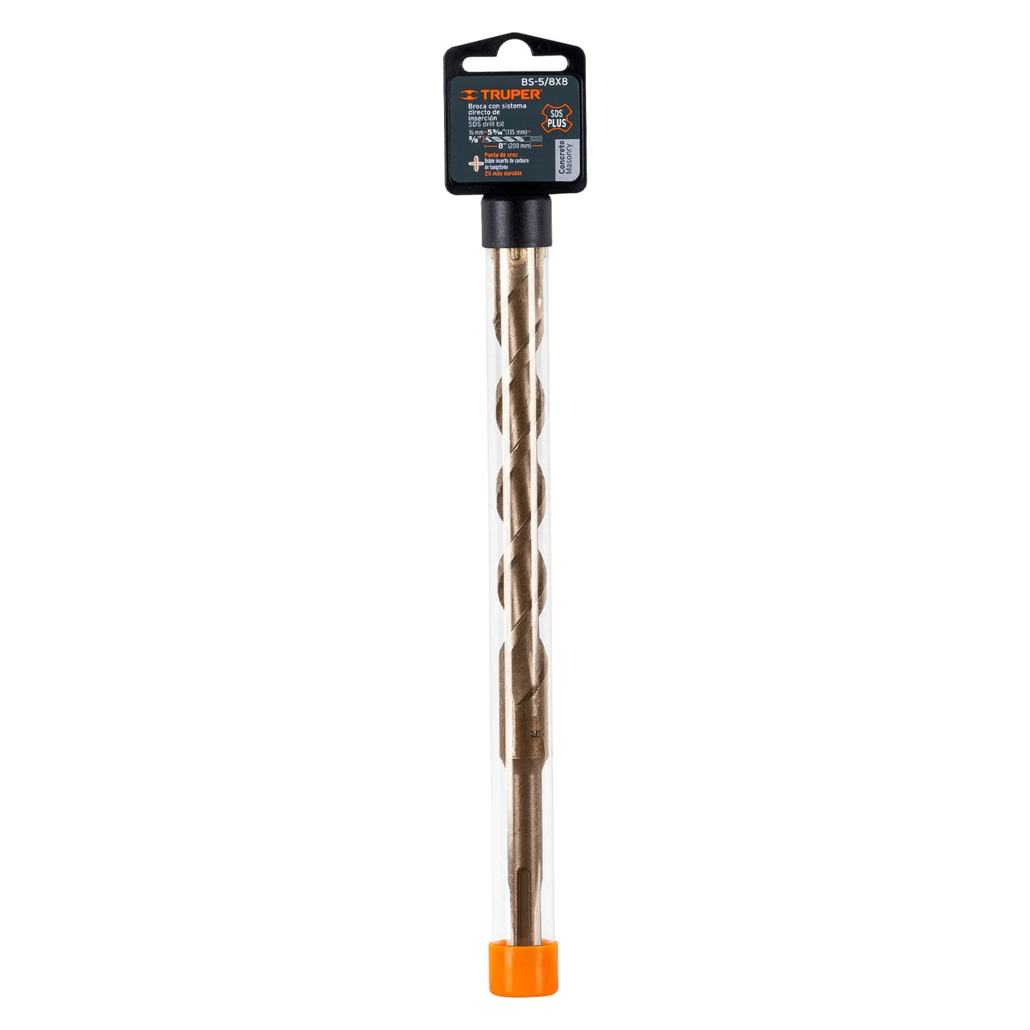 BS-5/8X8 Broca para concreto SDS Plus, 5/8 x 8"