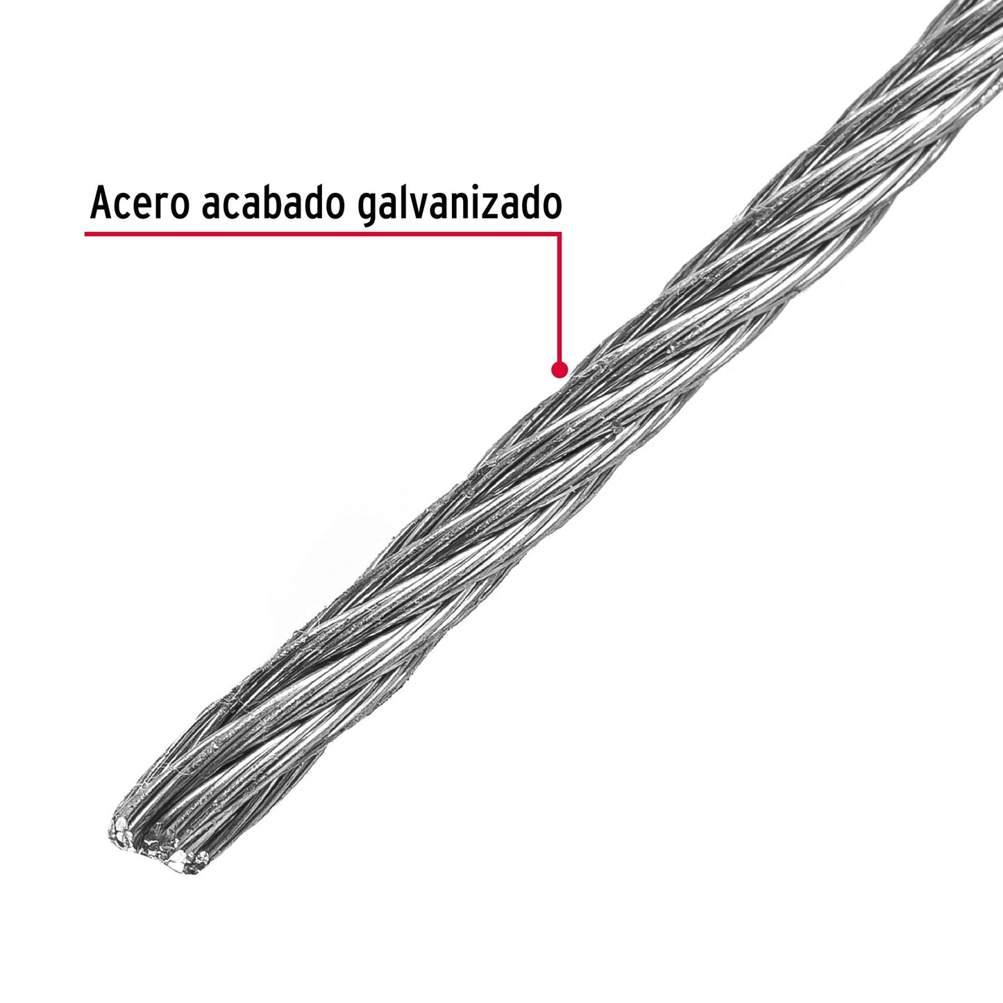 CAB-3/32R Guaya de acero 3/32"
