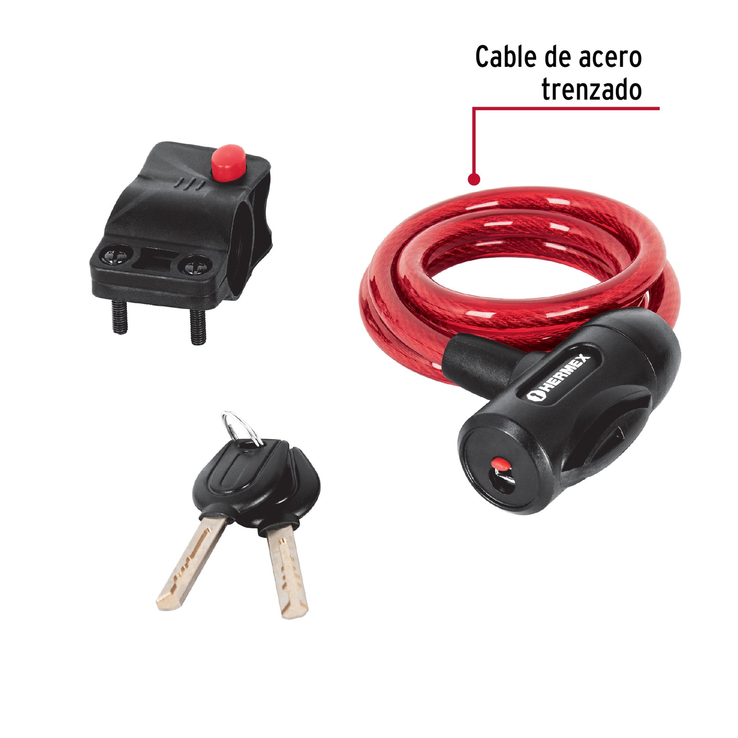 CB-10 Candado bicicleta con llave 10 X 1000 mm