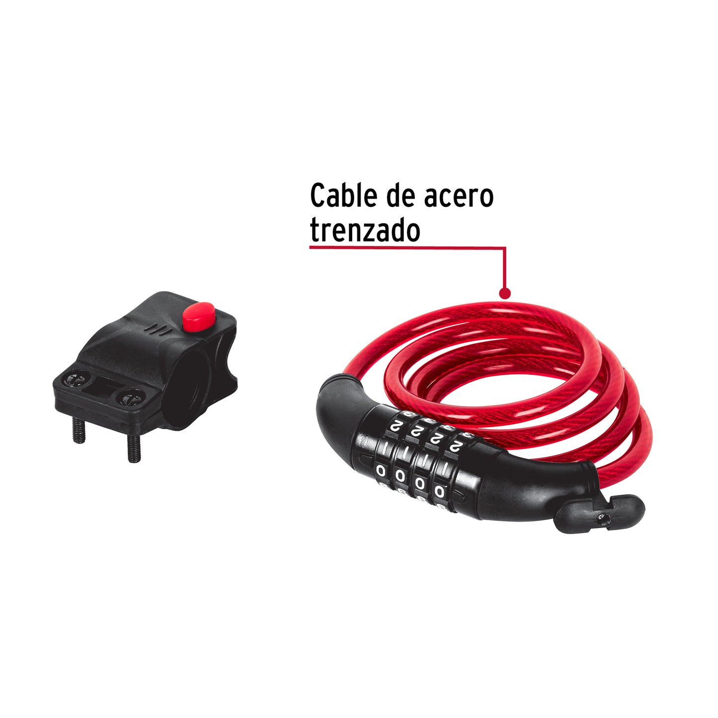 CB-8C Candado bicicleta combinacion 8 X 1000mm
