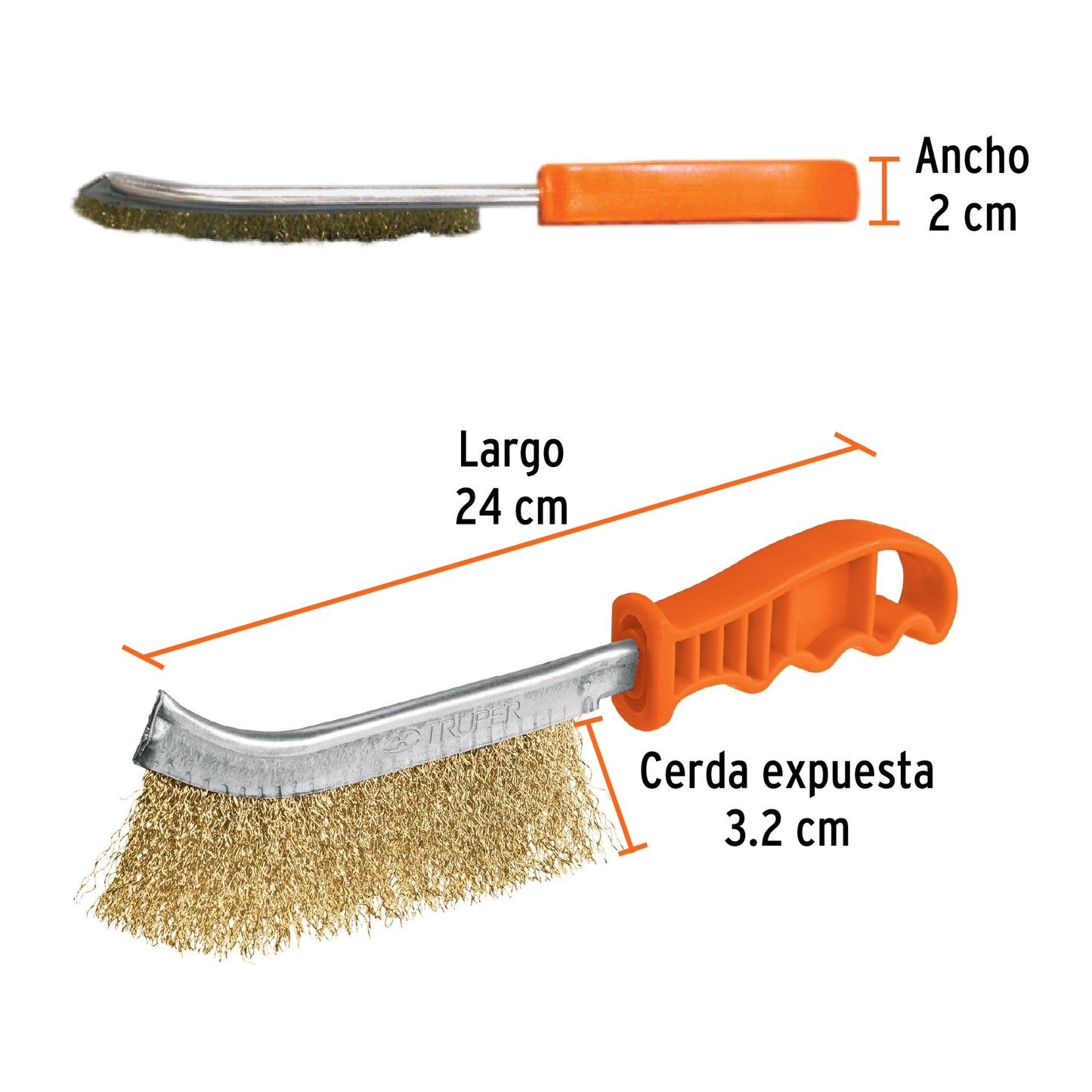 CEA-10 Cepillo de grata curvo, grata ondulado