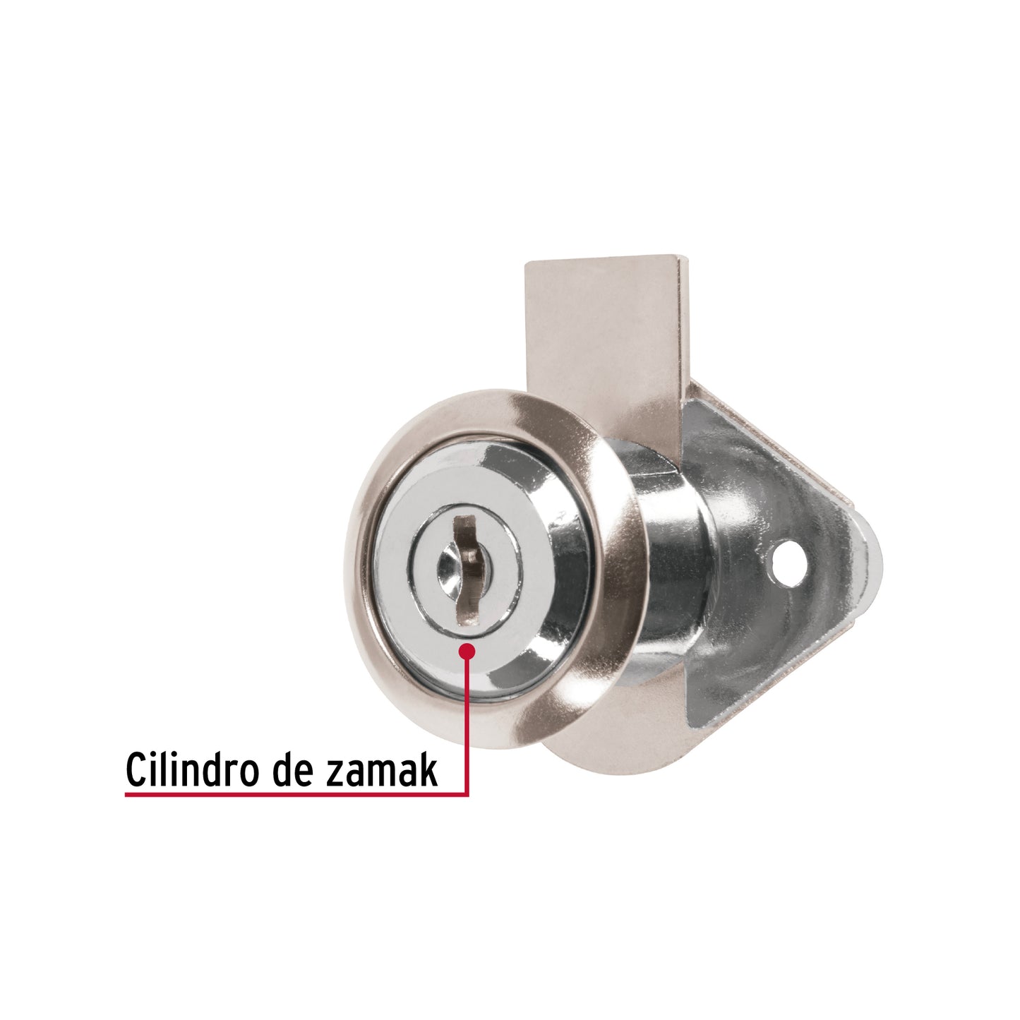 CM-21C-P Cerradura para mueble, modelo 21, cromo, Hermex