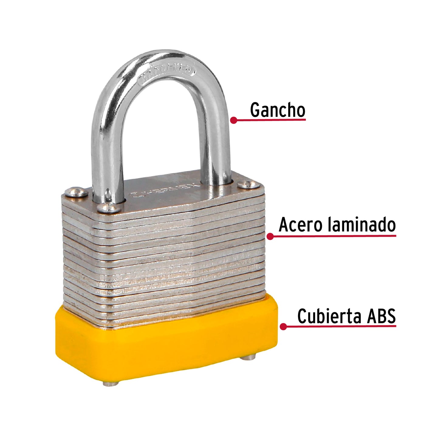 CM-30P Candado laminado, 30mm, Hermex basic