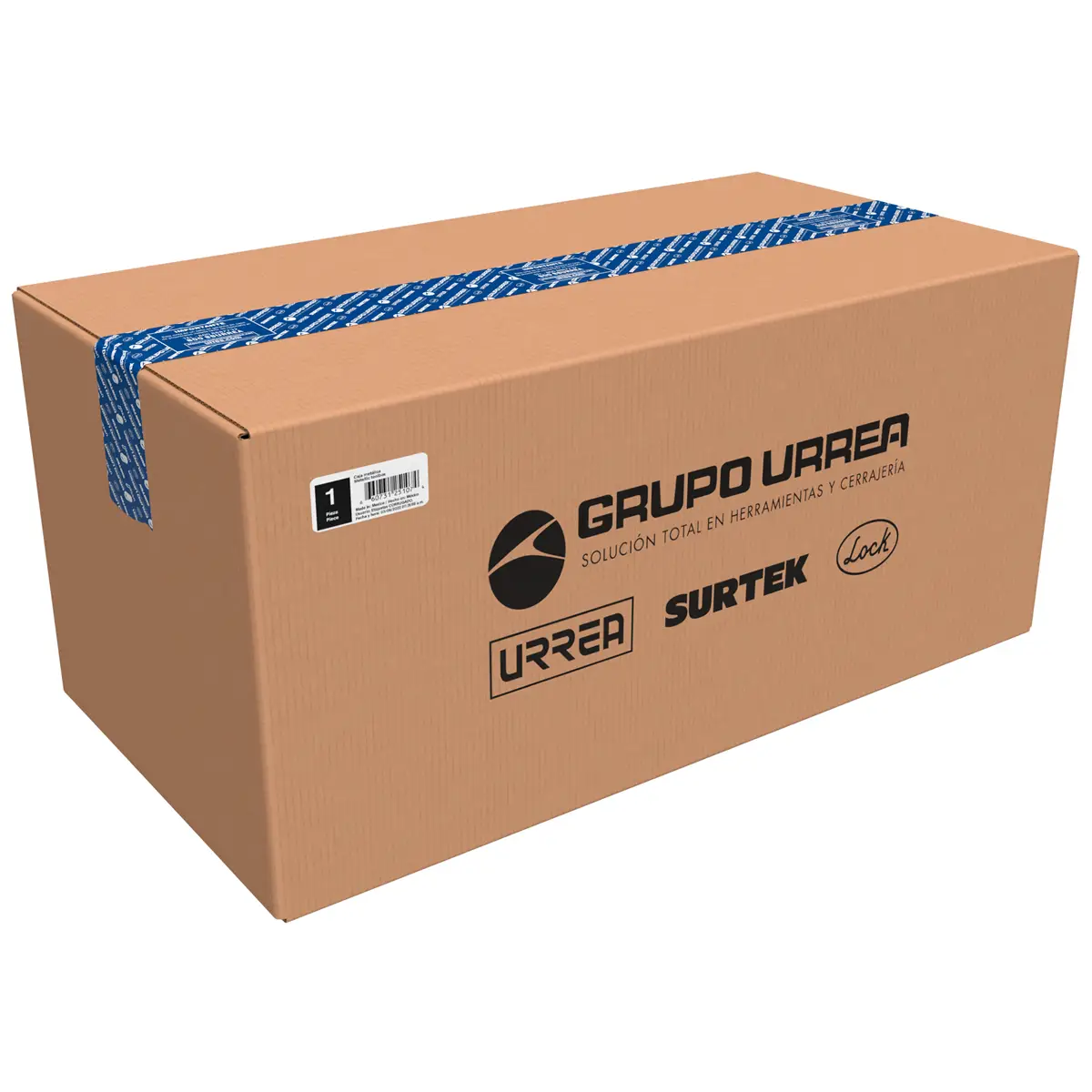 CM16 Caja metálica amarilla con charola 16" X 7" X 6"