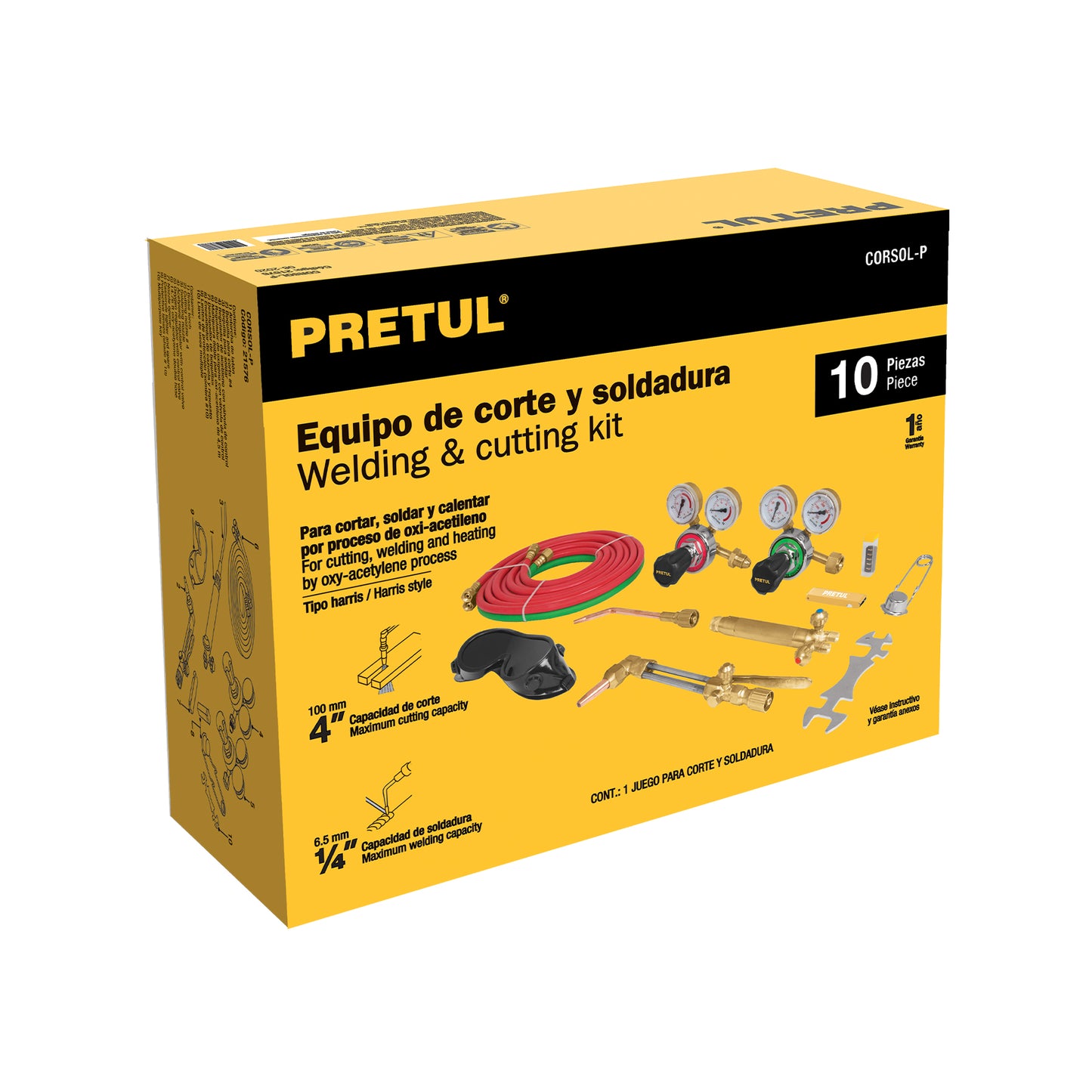CORSOL-P Equipo de corte y soldadura, Pretul