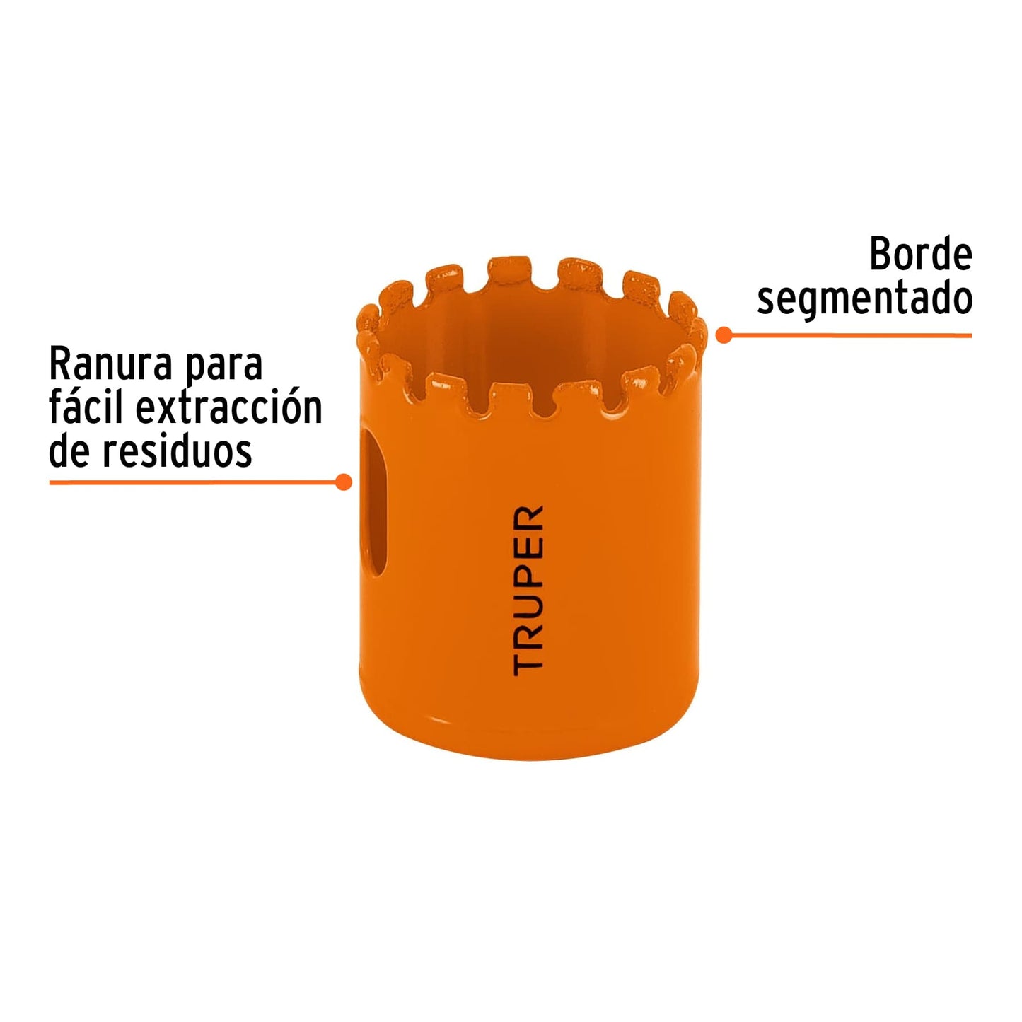 COSE-1-1/2 Brocasierra diamante, borde segmentado 1-1/2"