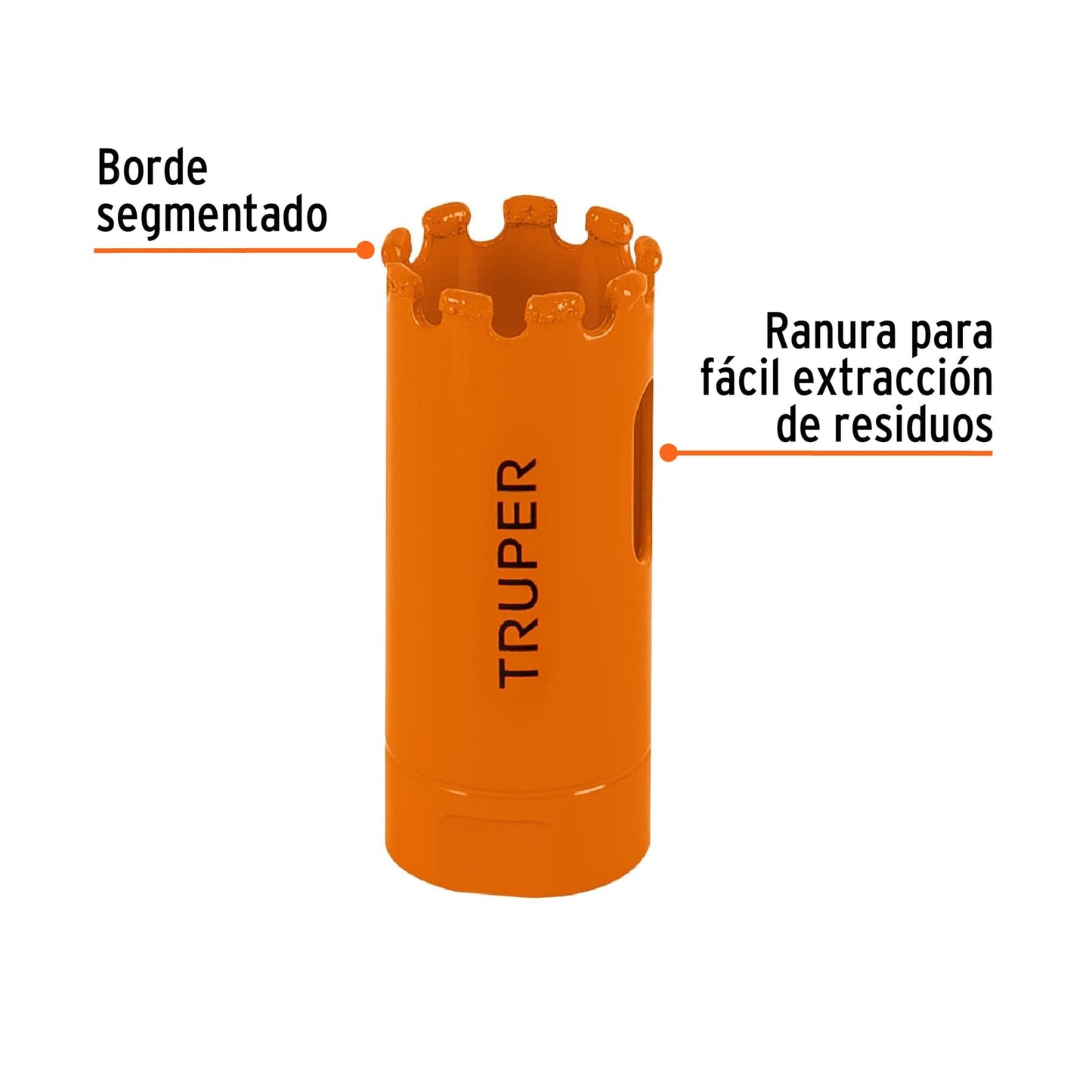 COSE-7/8 Brocasierra diamante, borde segmentado 7/8"