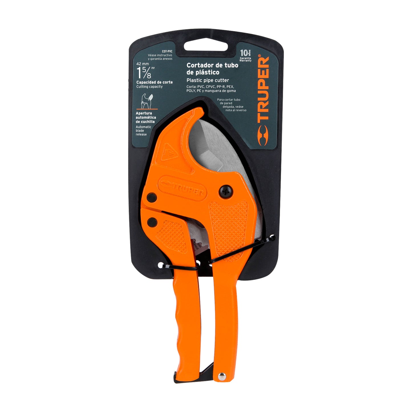 COT-PVC Cortador tipo tijera para tubo plástico, 1-5/8"