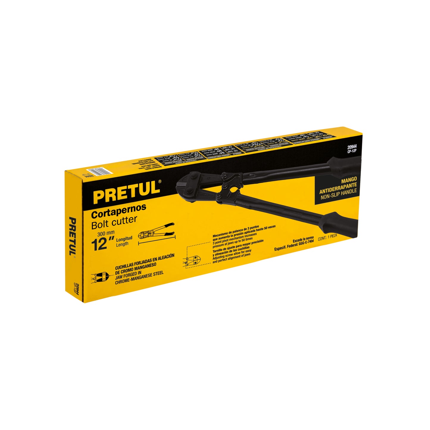 CP-12P Cizalla cortapernos 12", Pretul