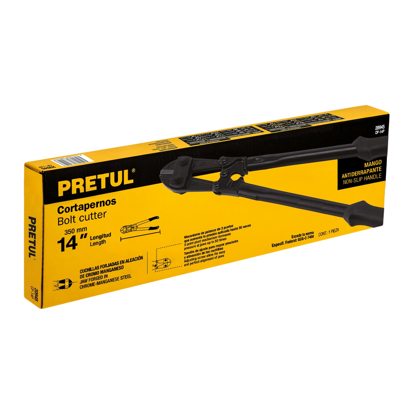 CP-14P Cizalla cortapernos 14", Pretul