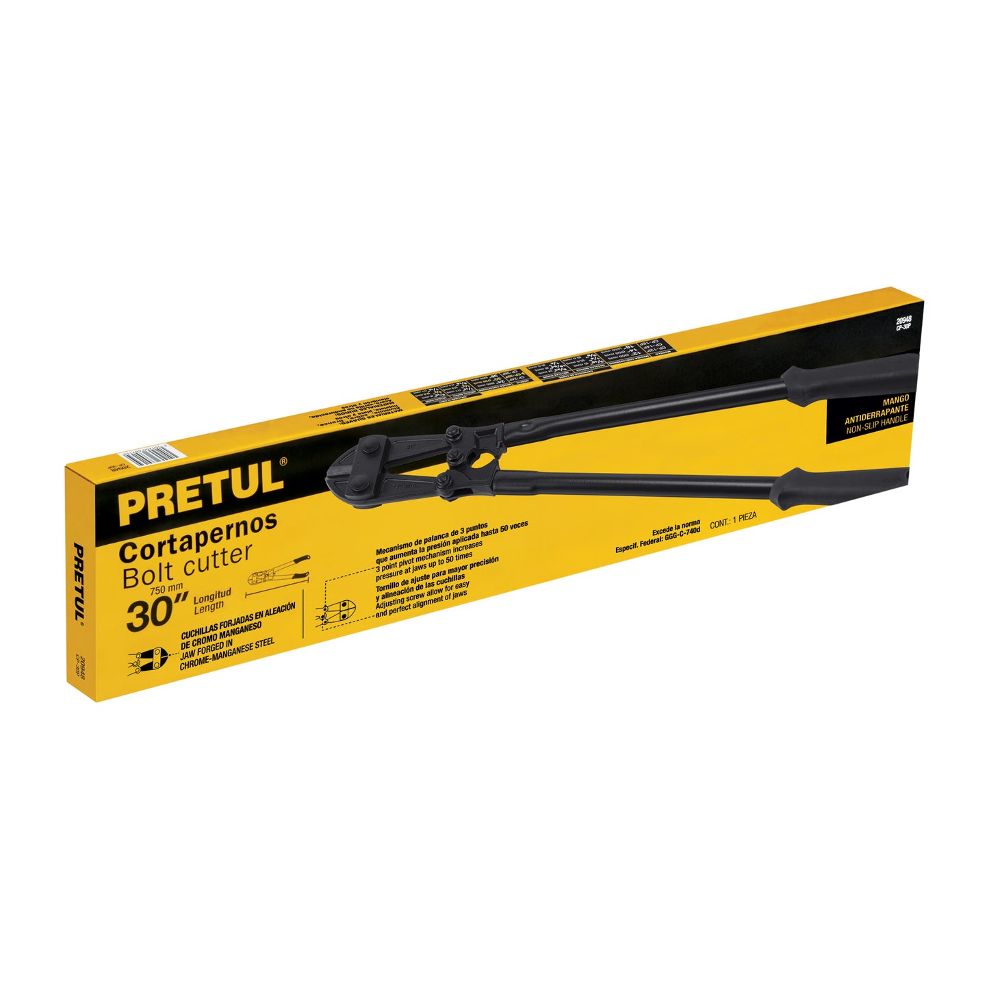 CP-30P Cizalla cortapernos 30", Pretul