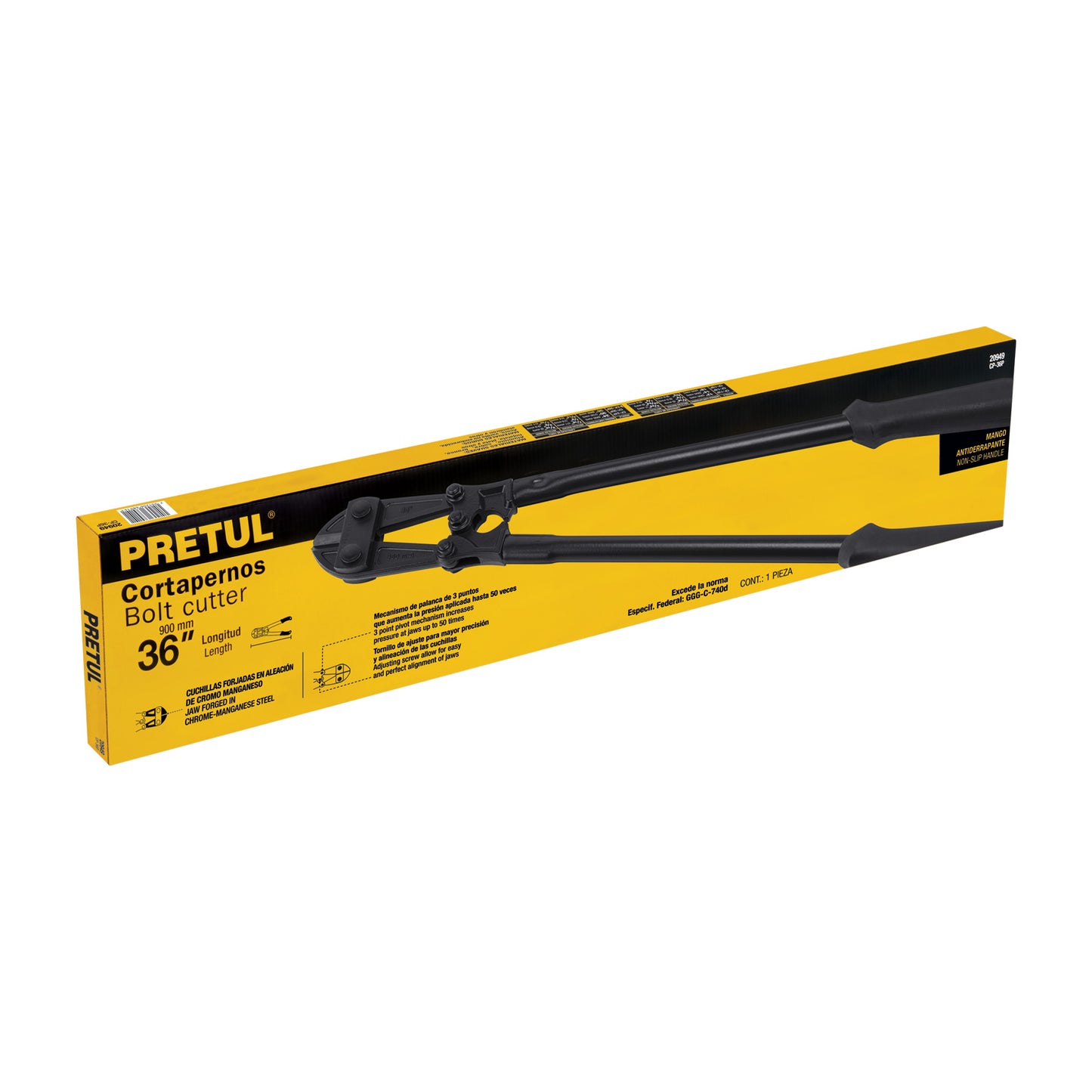 CP-36P Cizalla cortapernos 36", Pretul