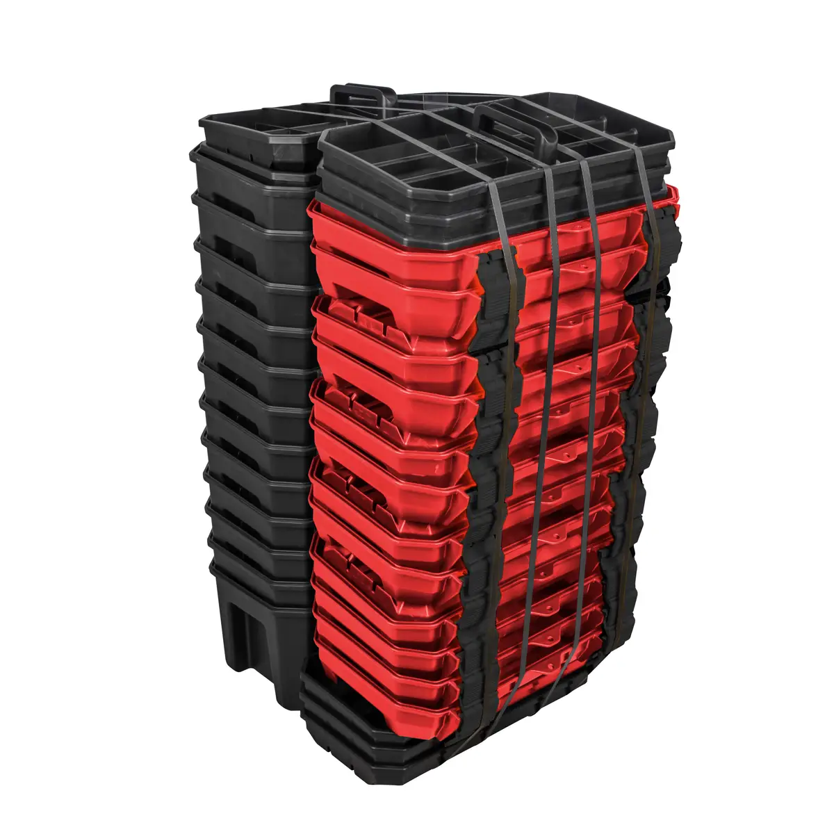 CPU19T Cajas portaherramientas plásticas con broches plásticos y charola 19" X 10" 15 piezas