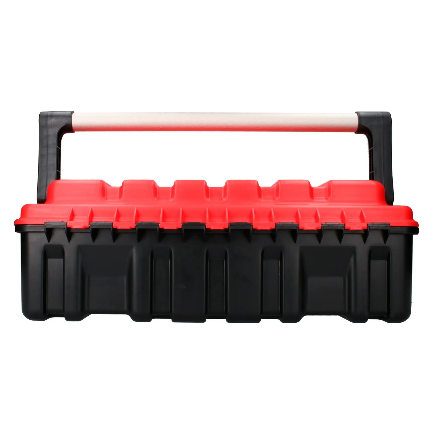 CPUC20R Caja plástica con broches metálicos roja 21" X 11" X 7"