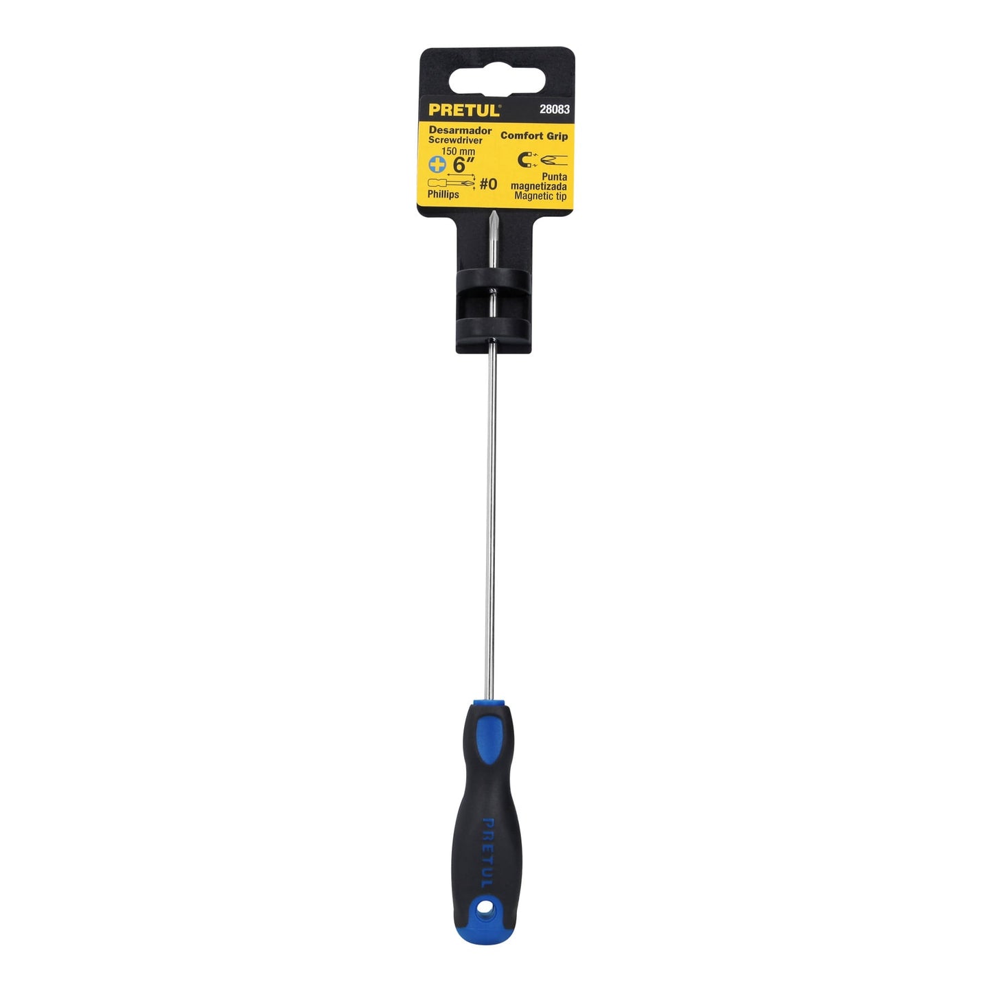 DP-1/8X6BP Desarmador punta Phillips,1/8x6', mango Comfort Grip, Pretul
