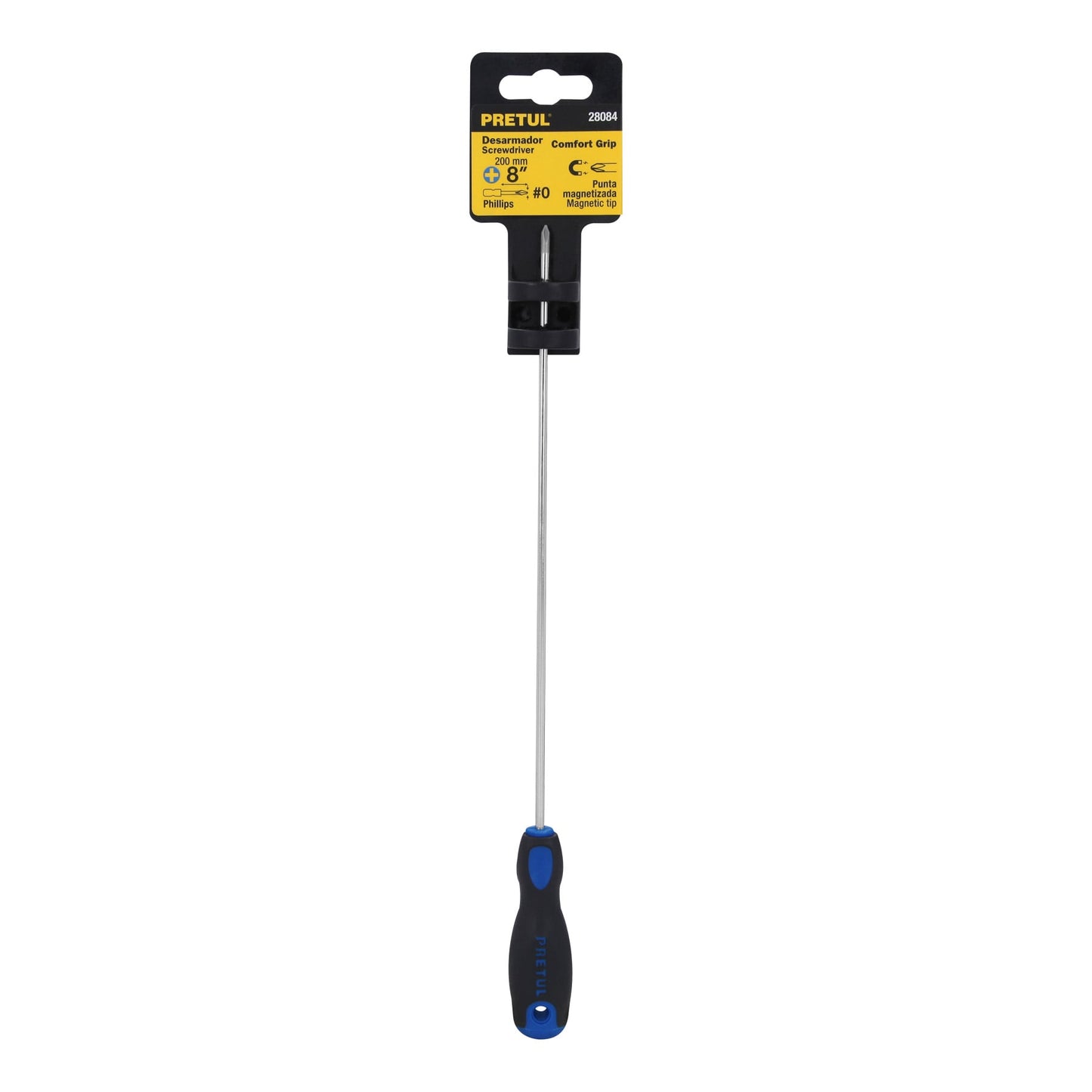 DP-1/8X8BP Desarmador punta Phillips,1/8x8', mango Comfort Grip, Pretul
