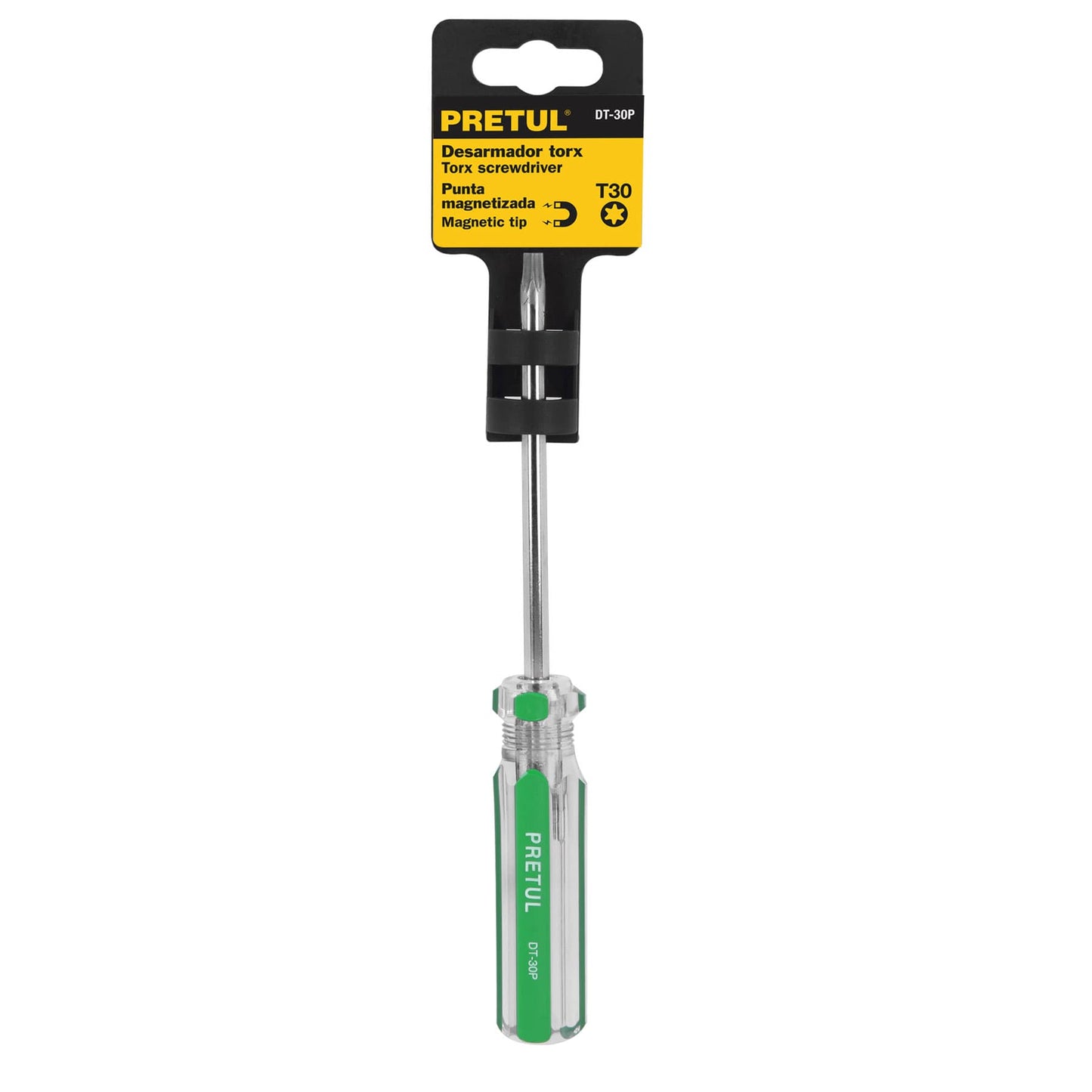 DT-30P Desarmador punta Torx T 30 mango de PVC Pretul