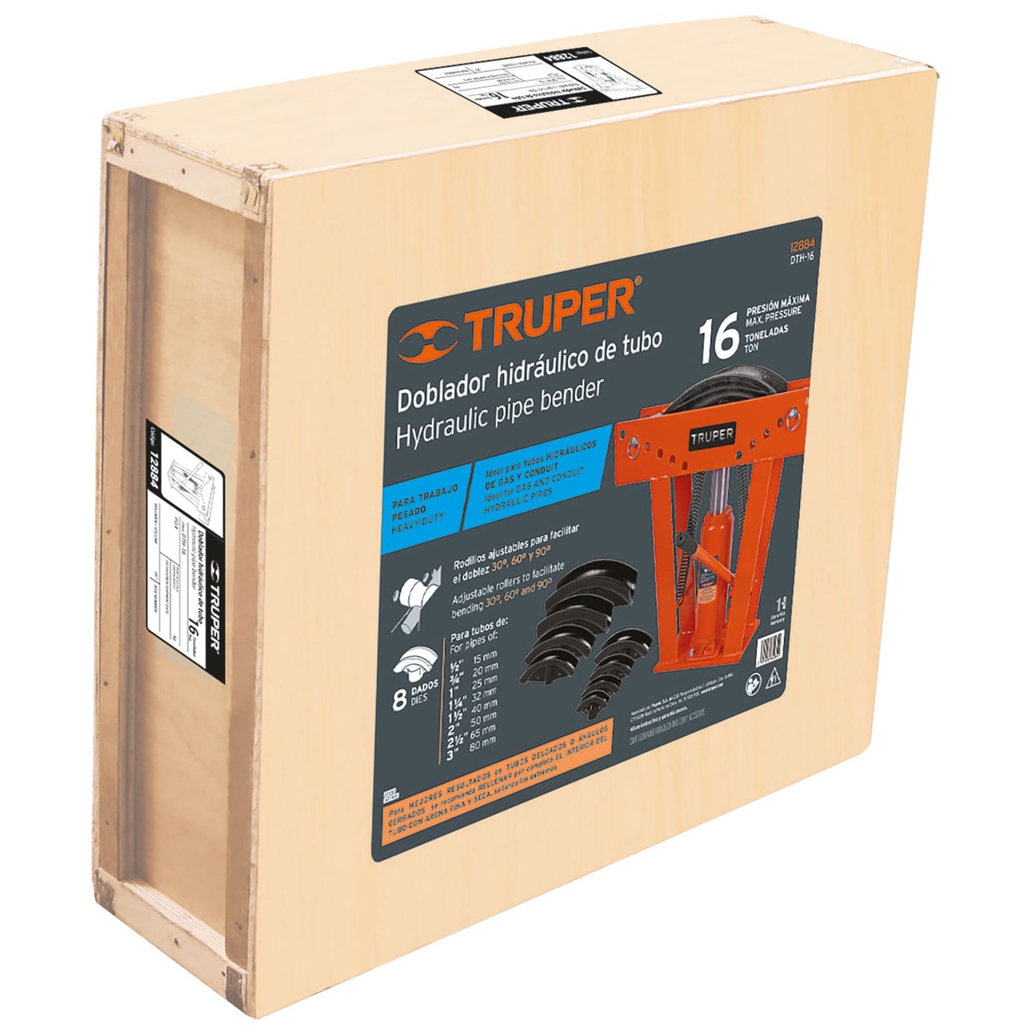 DTH-16 Doblador de tubo hidráulico, 16 toneladas